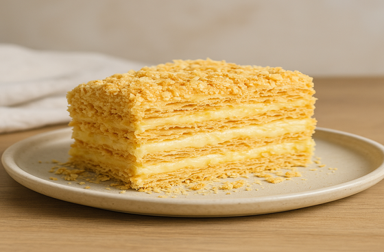 Наполеон з заварним кремом